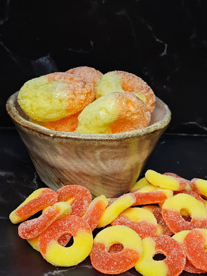 Freeze Dried Peach Rings - Bingco
